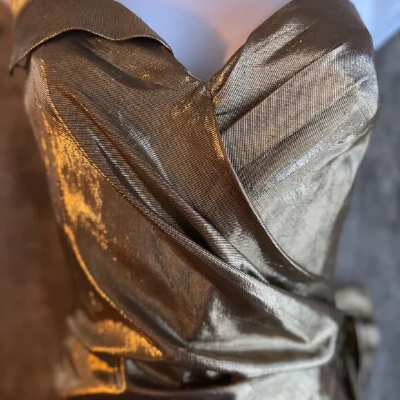 mugler gold dress Just thinking about the crazy freak that was Thierry Mugler  So many  amazing garments to choose from it's seriously impossible to decide which  photos to post, but since all of them